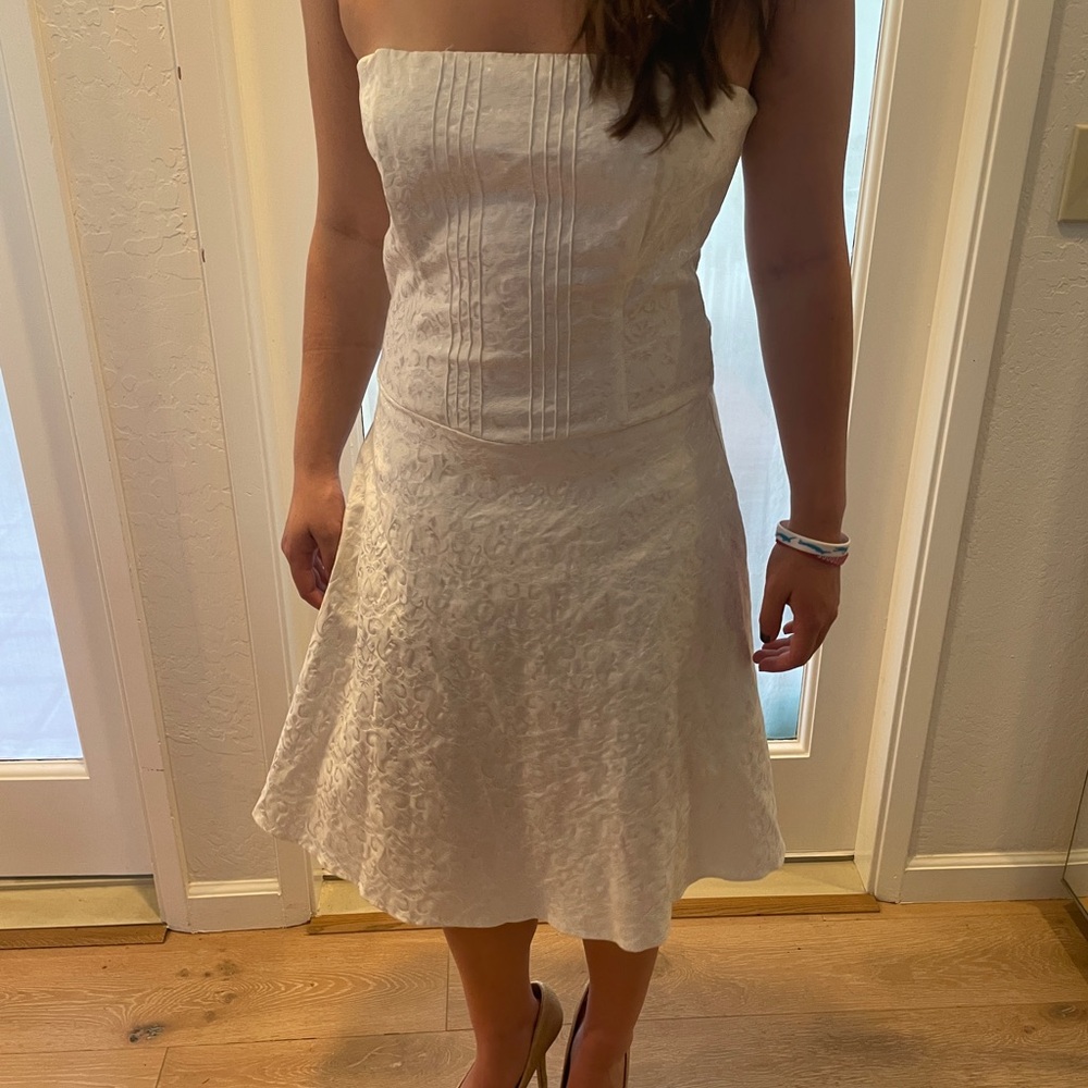 B. Smart Cream Strapless Sundress for Brides